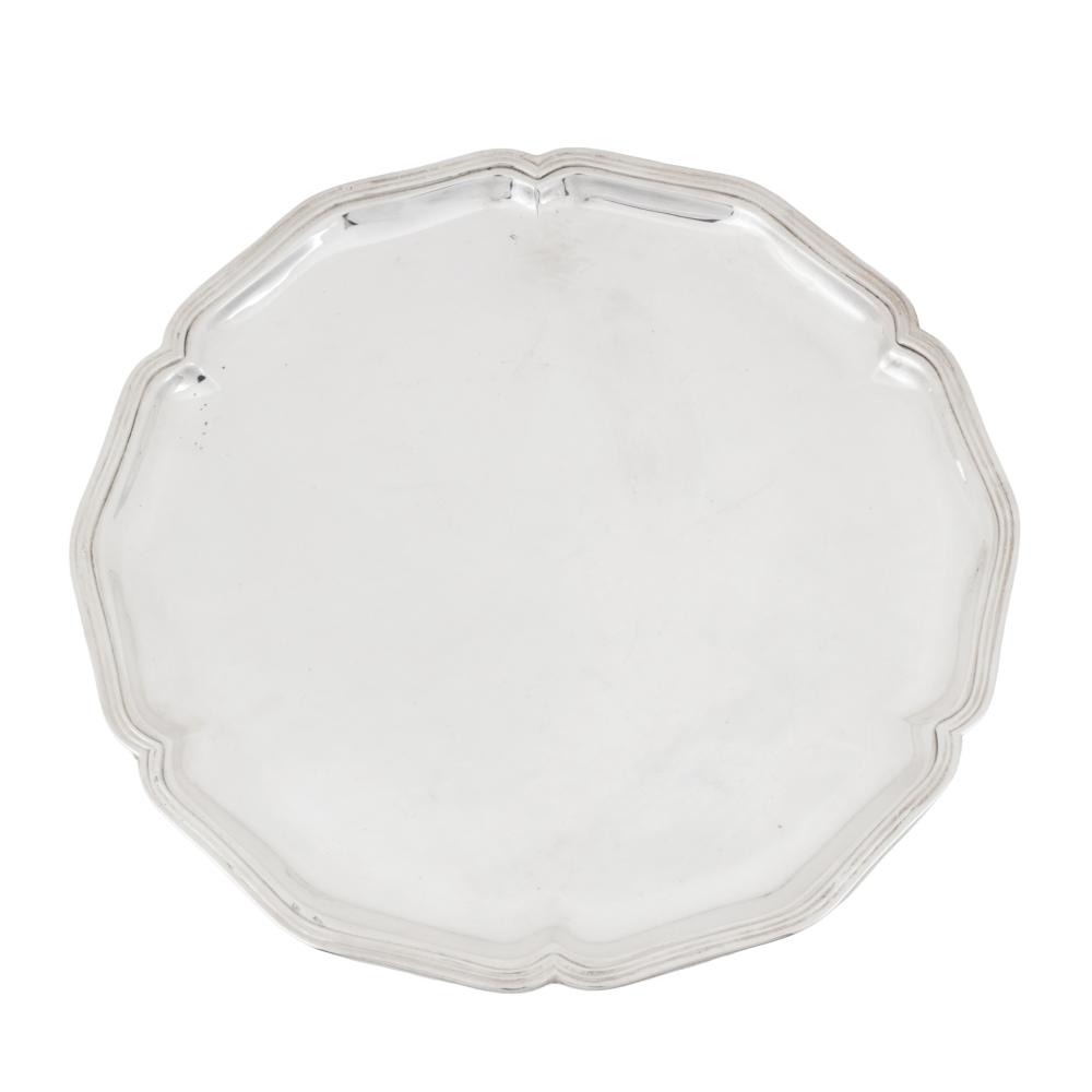 Italian circa 1950 A mid-20th century 800 standard silver tray sold by Chiswick Auctions, lot 237 — auction record photograph