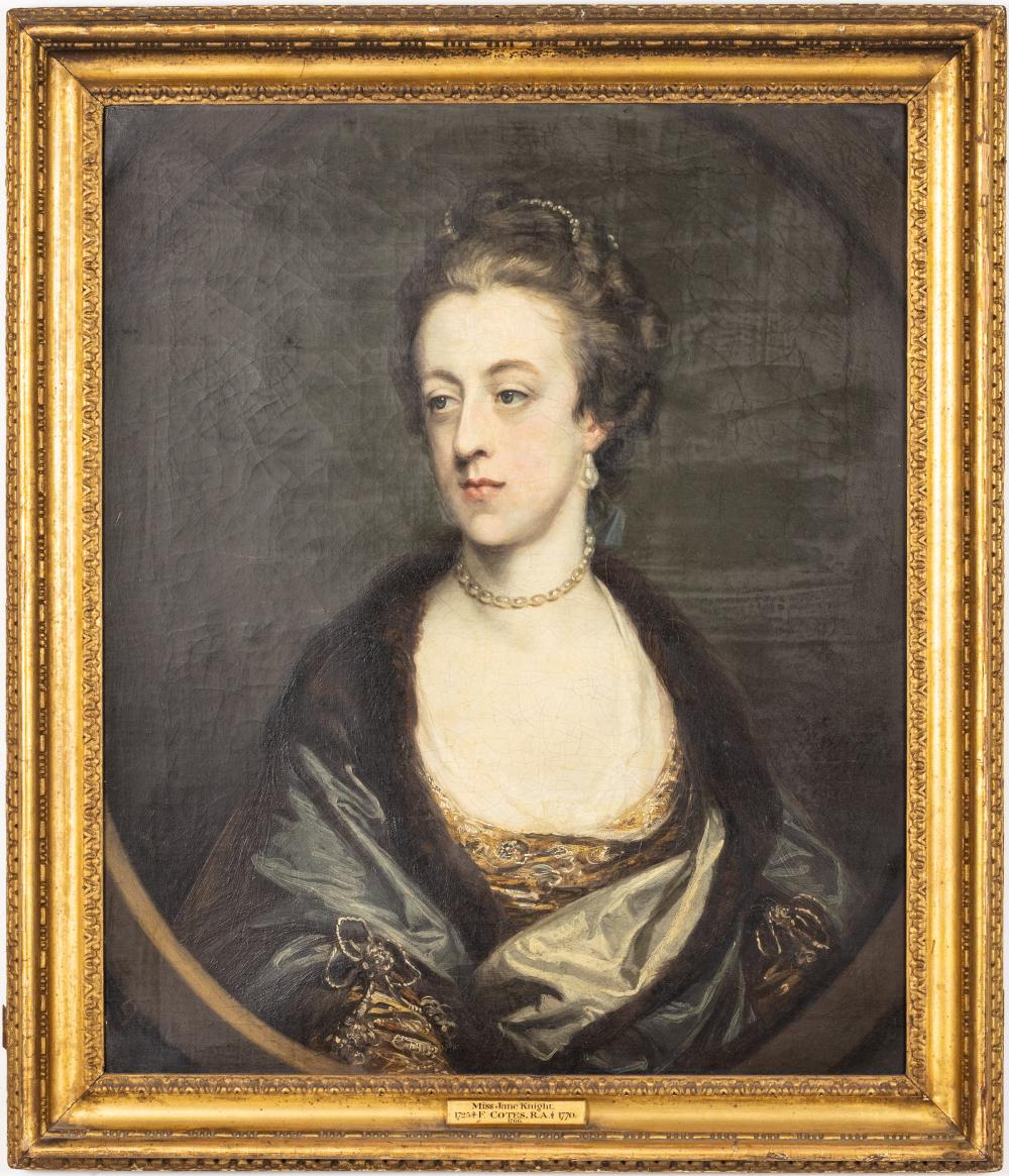 francis cotes 1726 1770 portrait of jane knight · Everard Auctions and Appraisals · 2026-02-25 Francis Cotes comparable auction result: francis cotes 1726 1770 portrait of jane knight