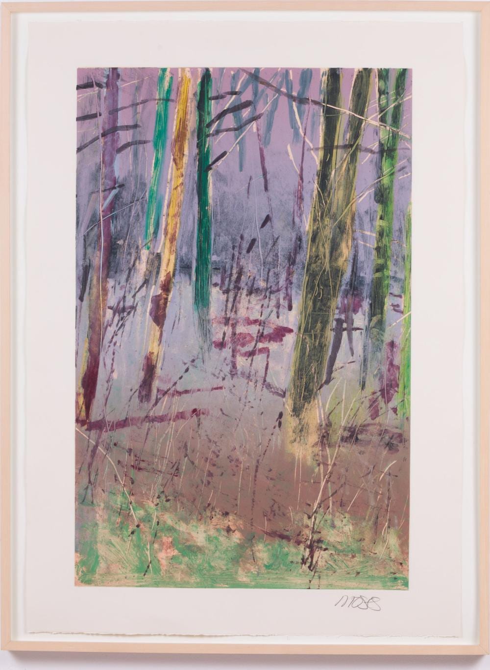 Forrest Moses comparable auction result: forrest moses nm 1934 2021 landscape monotype