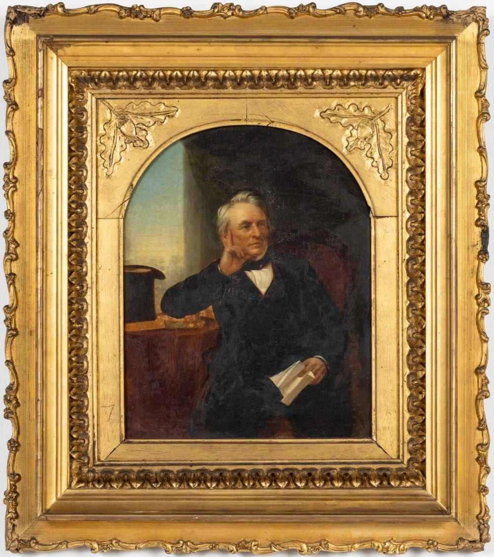 George Linen comparable auction result: george linen 1802 1888 portrait of a gentleman o c