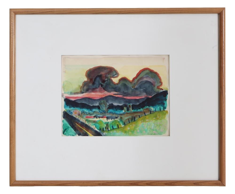 peter dean german american new york 1934 1993 country landscape 1968 h 8 1 2 in w 11 5 8 in · Crescent City Auction Gallery · 2026-02-27 Peter Dean comparable auction result: peter dean german american new york 1934 1993 country landscape 1968 h 8 1 2 in w 11 5 8 in