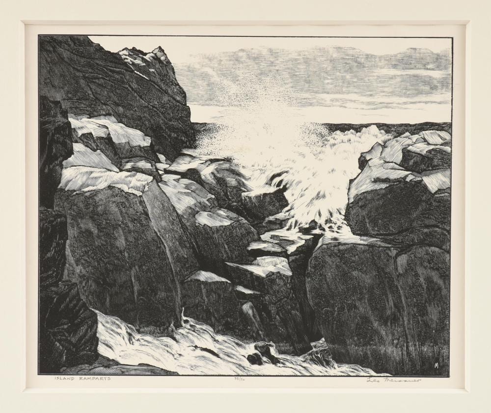 leo meissner american 1895 1977 island ramparts 1940 9 1 2 x 11 1 2 in 24 1 x 29 2 cm frame 18 3 8 x 20 in 46 7 x 50 8 cm · Simpson Galleries, LLC · 2026-02-21 Leo John Meissner comparable auction result: leo meissner american 1895 1977 island ramparts 1940 9 1 2 x 11 1 2 in 24 1 x 29 2 cm frame 18 3 8 x 20 in 46 7 x 50 8 cm