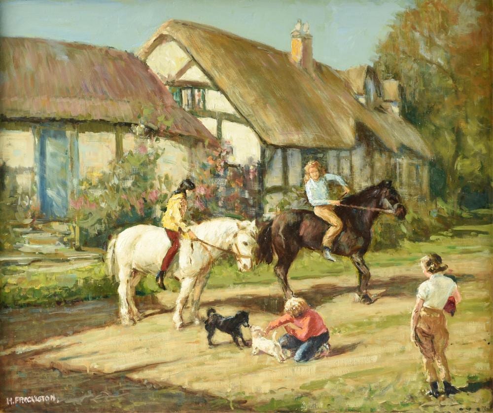 Harry F. VanderWeyden comparable auction result: harry harold walton freckleton british 1890 1979 widecombe devonshire 20th century 25 x 30 in 63 5 x 76 2 cm frame 31 x 36 in 78 7 x 91 4 cm