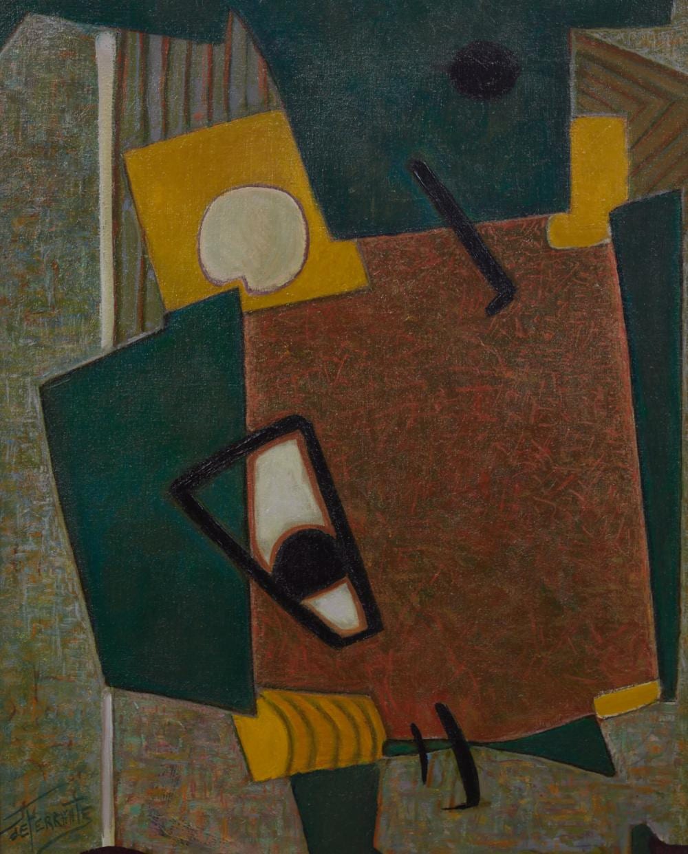 Mario De Ferrante comparable auction result: mario de ferrante italian 1898 1992 abstract oil on canvas painting 36 x 30 in 91 4 x 76 2 cm