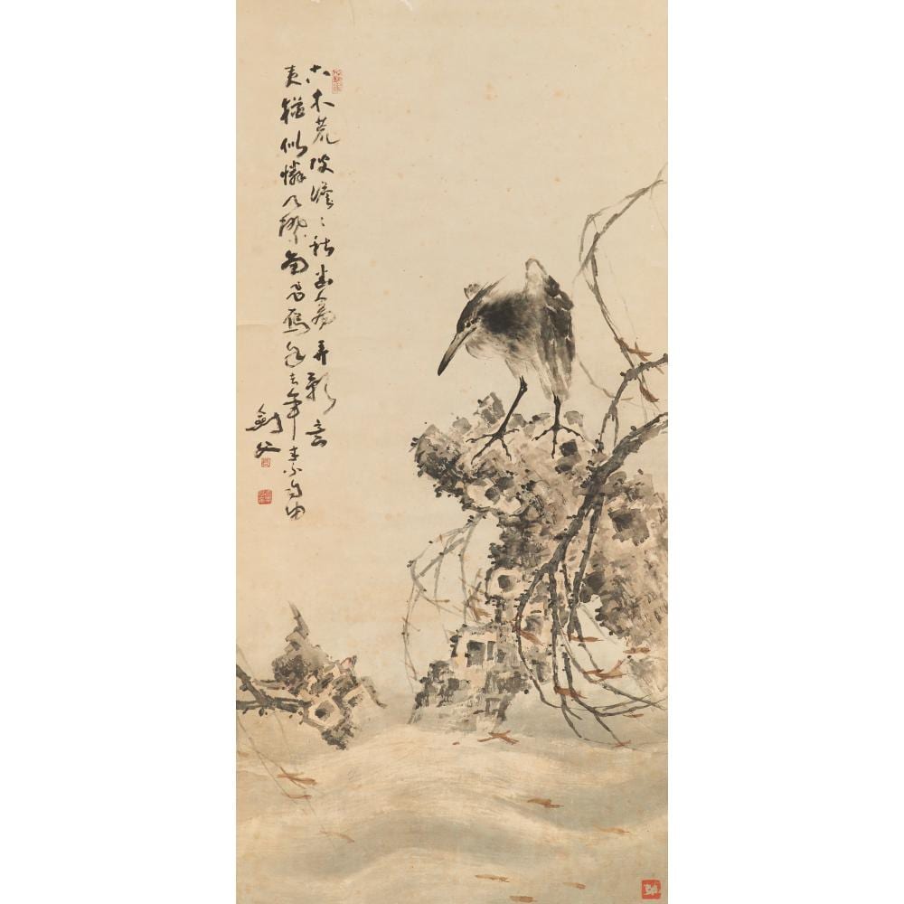 Gao Jianfu comparable auction result: gao jianfu 1879 1951 untitled print 69 3 x 34 print 197 x 48cm overall scroll