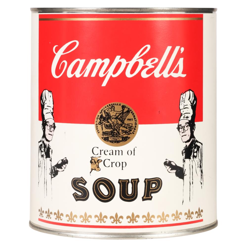 Michael McKenzie comparable auction result: michael mckenzie b 1953 cream of crop can signed