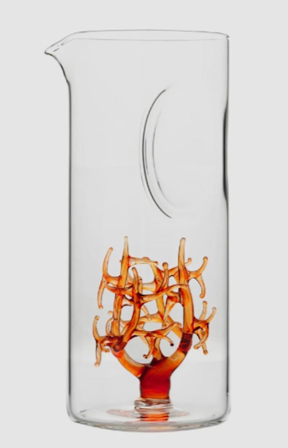 Massimo Lunardon comparable auction result: massimo lunardon coral centerpiece carafe vase italy signed
