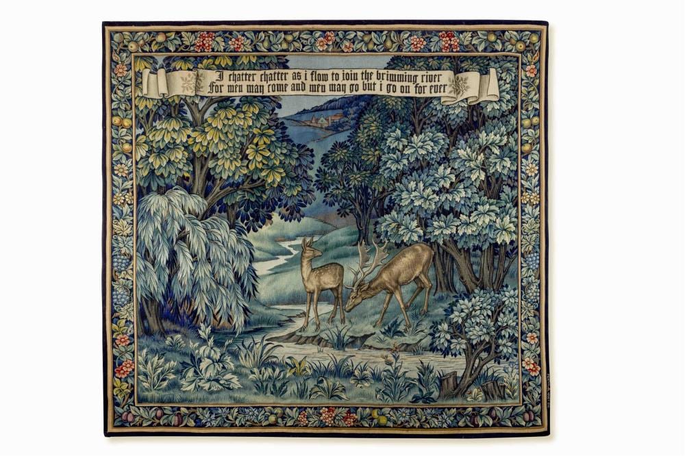 John Henry Dearle comparable auction result: john henry dearle 1859 1932 for morris co an arras tapestry the brook