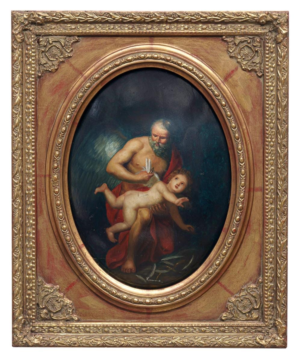 Andries Cornelis Lens comparable auction result: andries cornelis lens chronos beschneidet amor die fl gel wohl um 1800