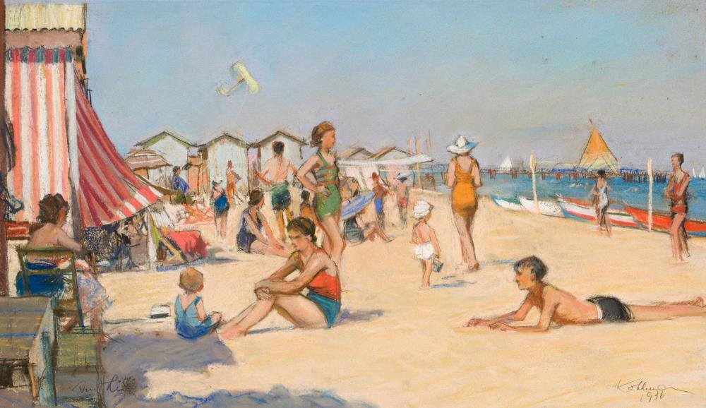 hermann kohlmann am lido 1936 · Schmidt Kunstauktionen Dresden OHG · 2026-03-07 Hermann Kohlmann comparable auction result: hermann kohlmann am lido 1936