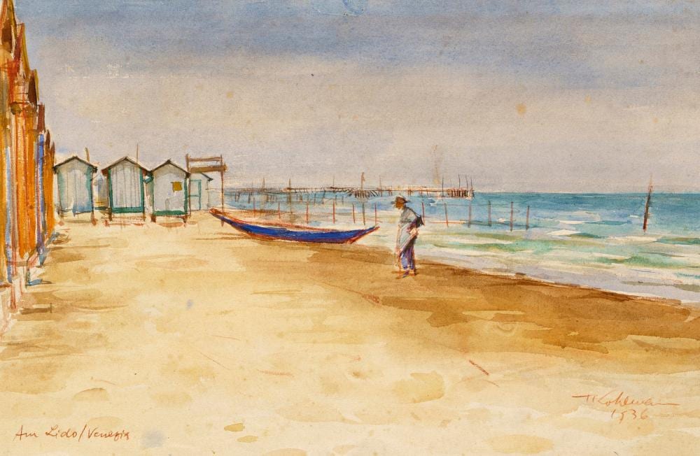 hermann kohlmann am lido venedig 1936 · Schmidt Kunstauktionen Dresden OHG · 2026-03-07 Hermann Kohlmann comparable auction result: hermann kohlmann am lido venedig 1936