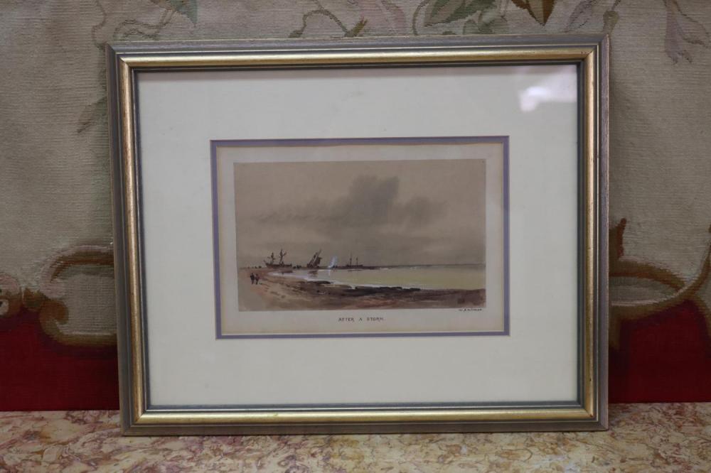 William Andrews comparable auction result: william andrews 1840 87 australia after a storm watercolour tempera approx 16cm x 23cm