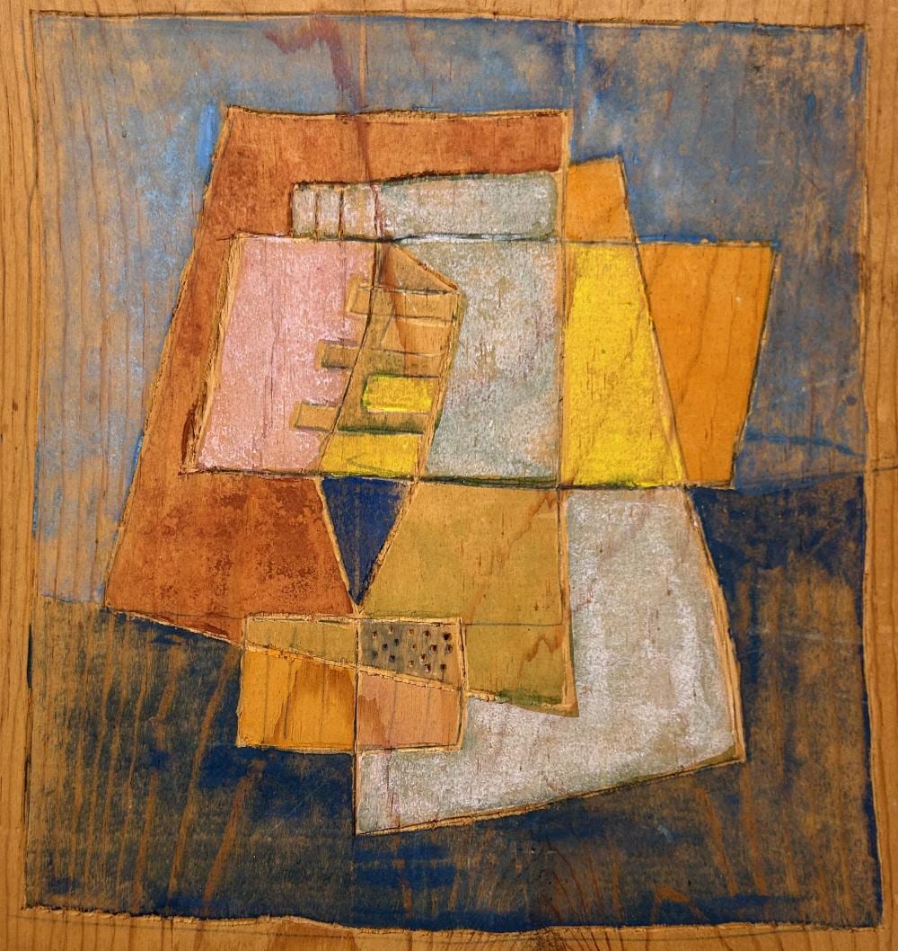 Agnes Weinrich comparable auction result: agnes weinrich 1873 1946 abstract composition c 1920 wood printing block 7 x 6 3 8
