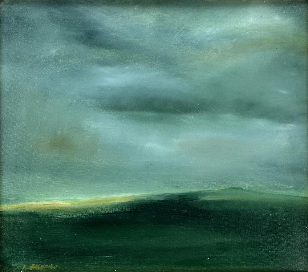 Anne Packard comparable auction result: anne packard 1933 dunes 2006 oil on canvas 14 x 16 20 x 22 framed