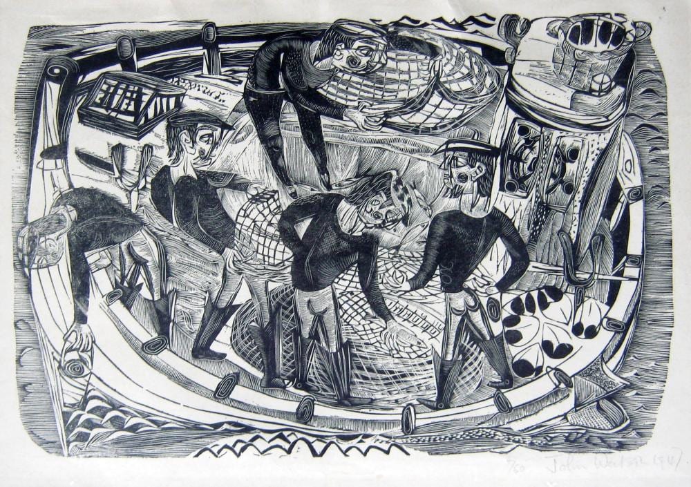 john watson untitled fishermen · Westbridge Fine Art Auction House · 2026-02-28 John (1923) Watson comparable auction result: john watson untitled fishermen
