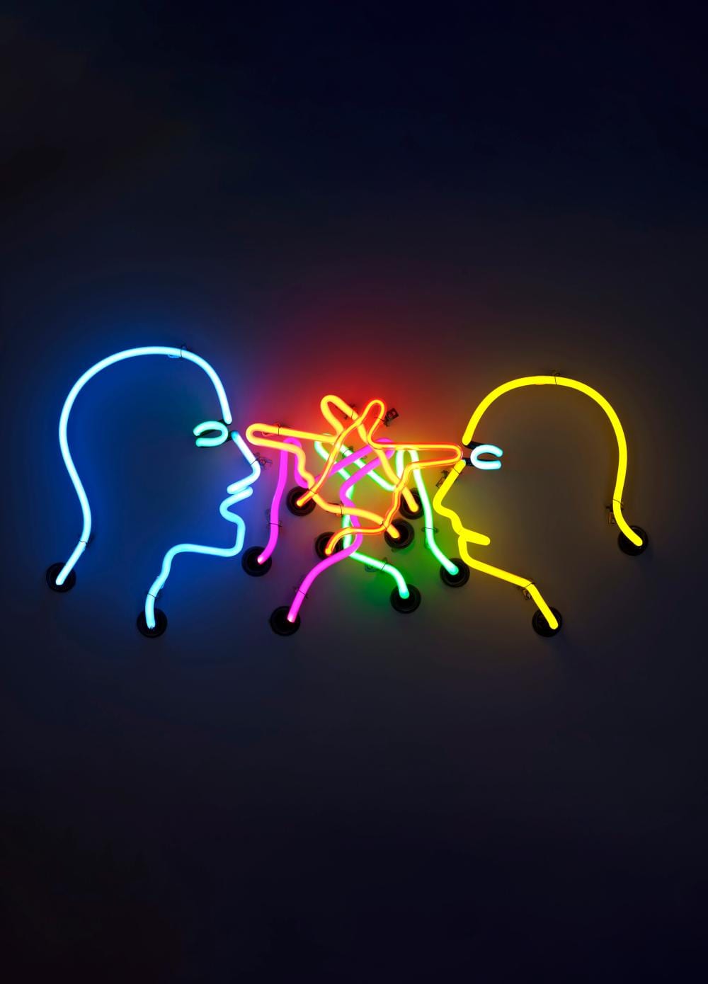 Bruce Nauman comparable auction result: bruce nauman b 1941 double poke in the eye ii neon and white aluminium