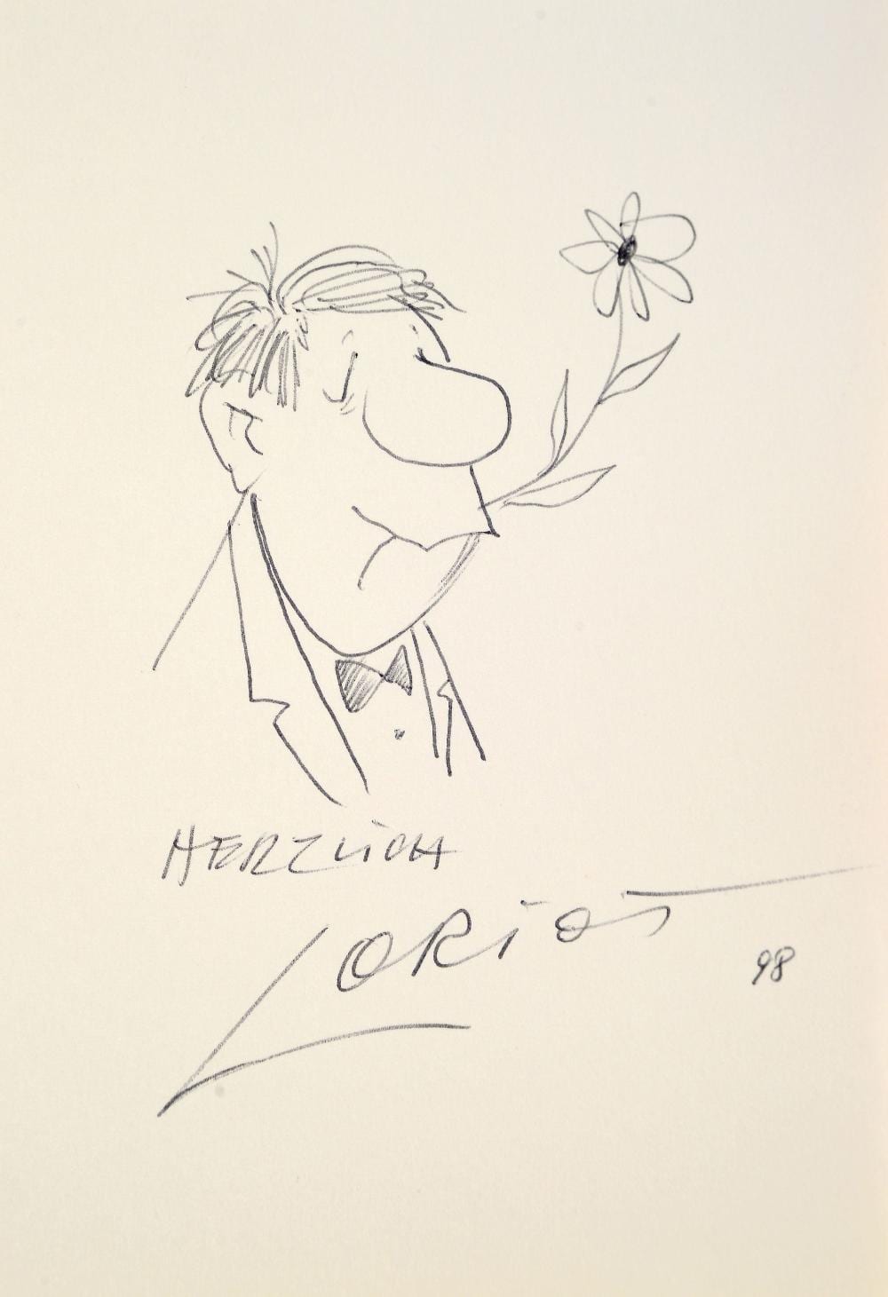 Loriot comparable auction result: loriot vicco von b low 1923 2011 drawing of a