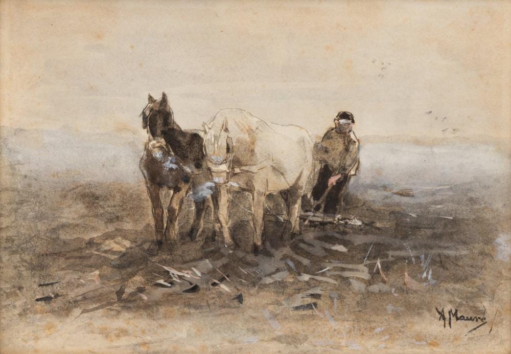 Anton Mauve comparable auction result: anton mauve 1838 1888