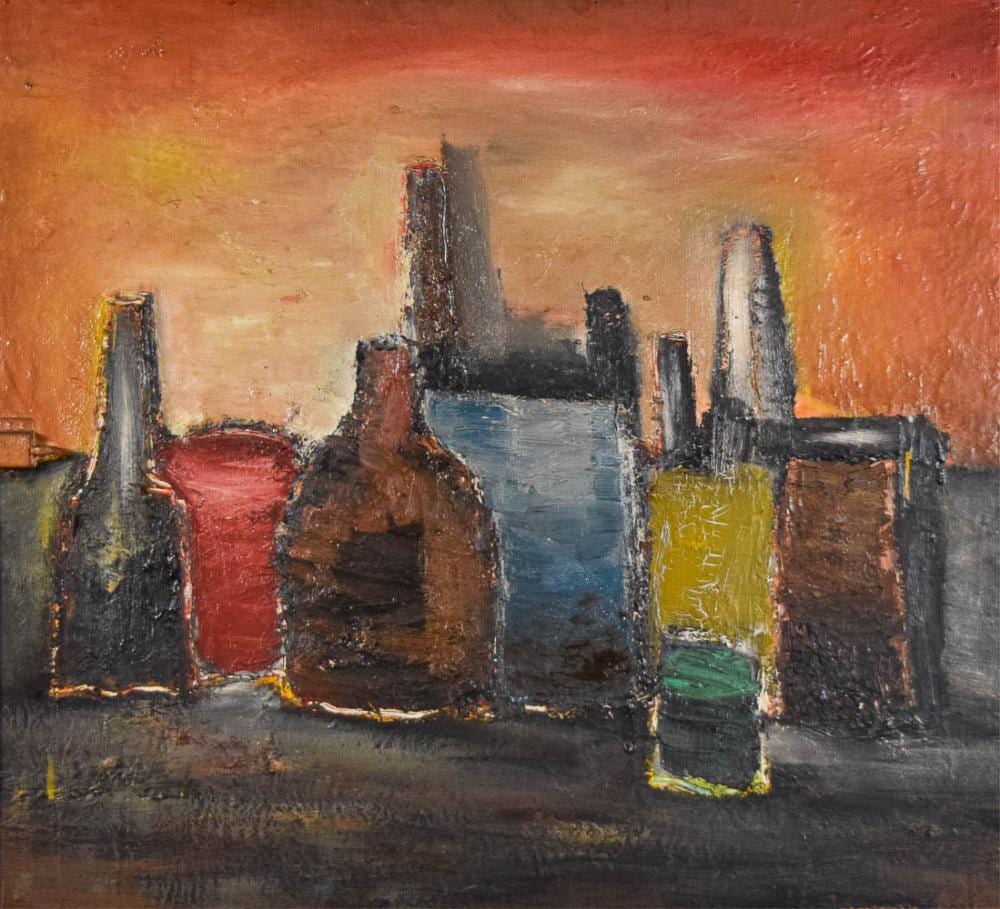 Giuseppe Napoli comparable auction result: giuseppe napoli oil on wood still life