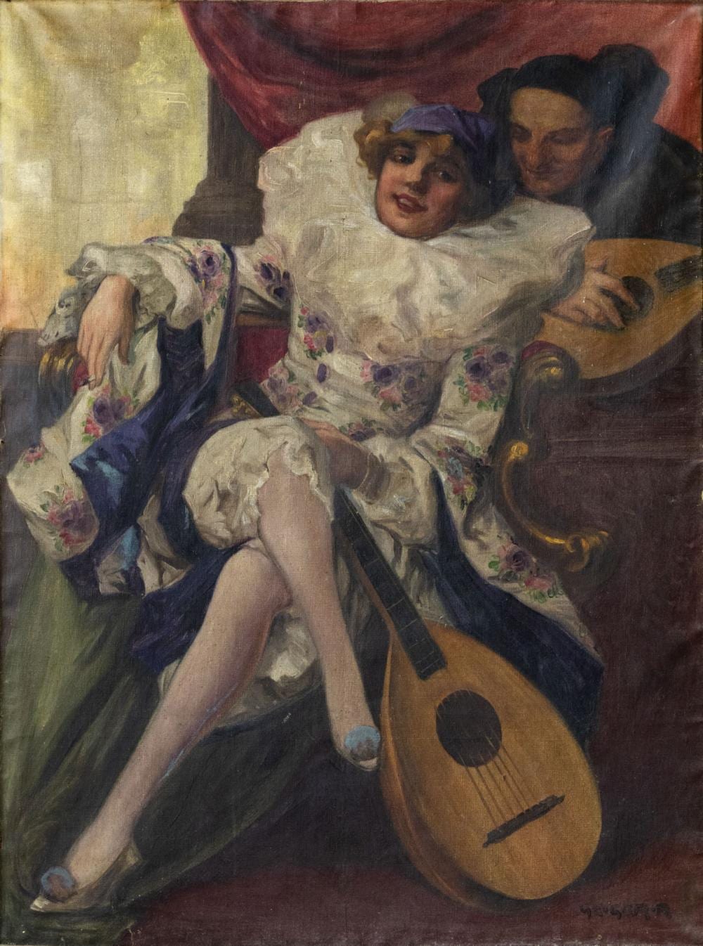 Richard Geiger comparable auction result: richard geiger 1870 1945 masquerade serenade