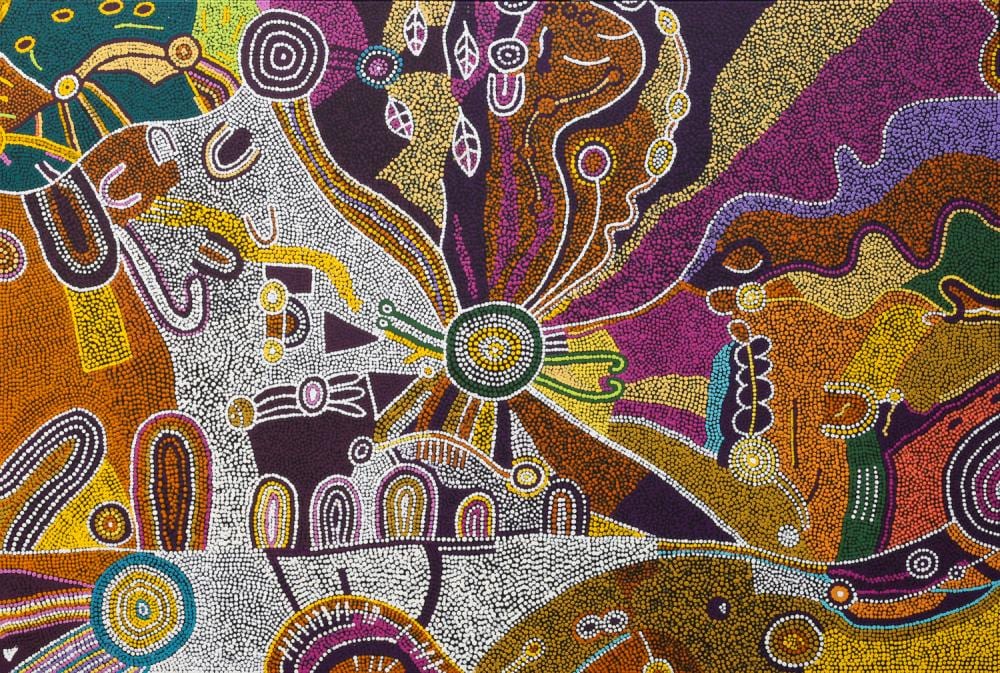 Dallvina Roderick comparable auction result: dallvina roderick my mother s country acrylic on linen 101cm x 151cm