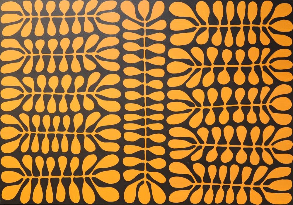 Debra McDonald Nangala comparable auction result: debra mcdonald nangala mulga trees acrylic on linen 110cm x 157cm