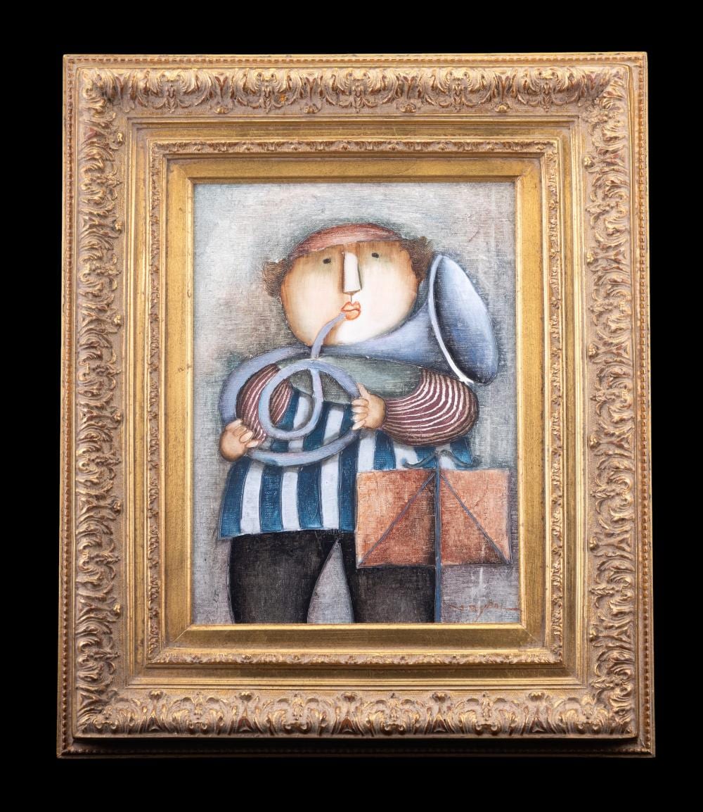 Joyce Roybal comparable auction result: joyce roybal oil on canvas painting