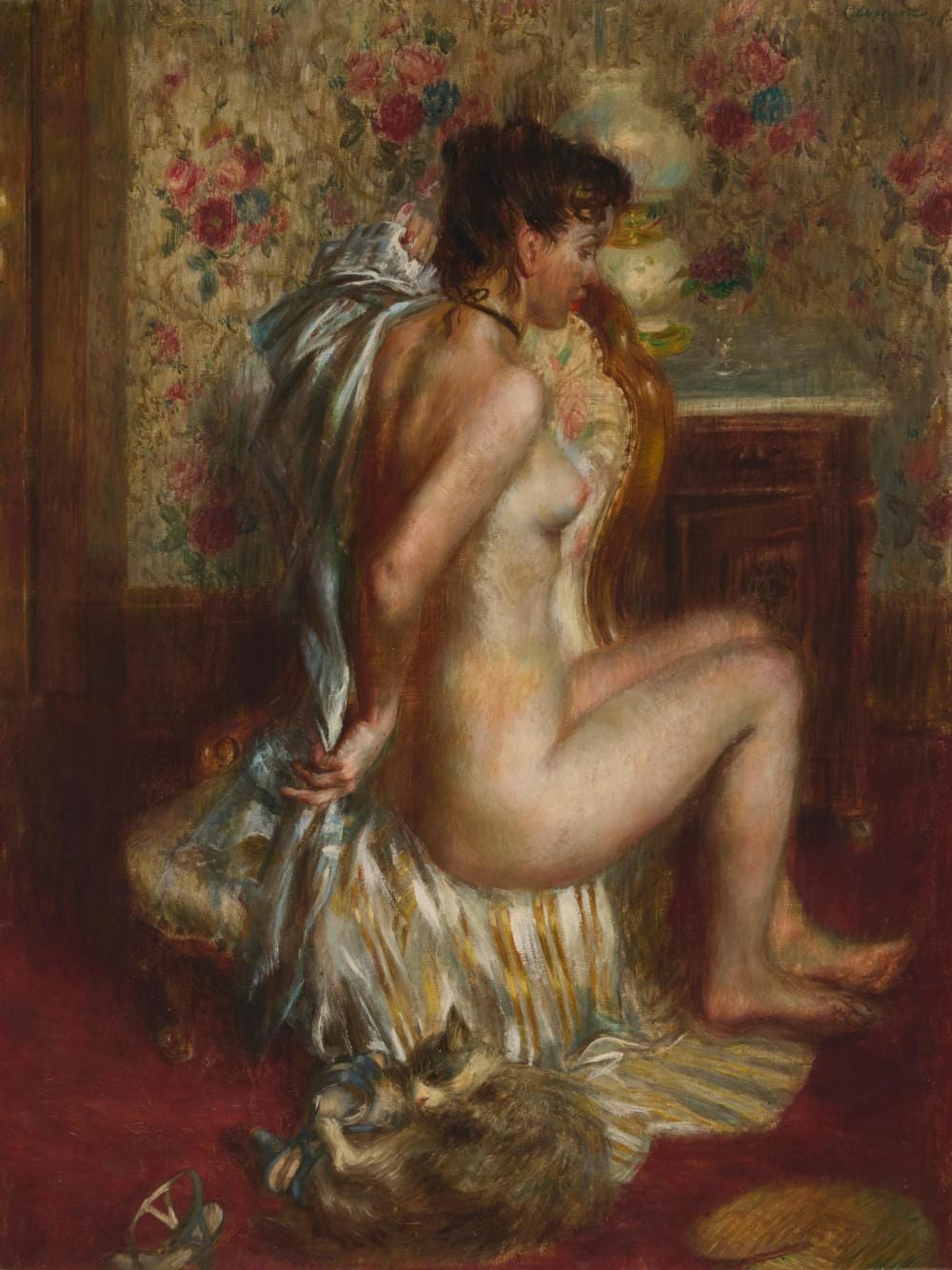 Paul Lewis Clemens comparable auction result: paul lewis clemens 1911 1992 seated nude in an interior 1942