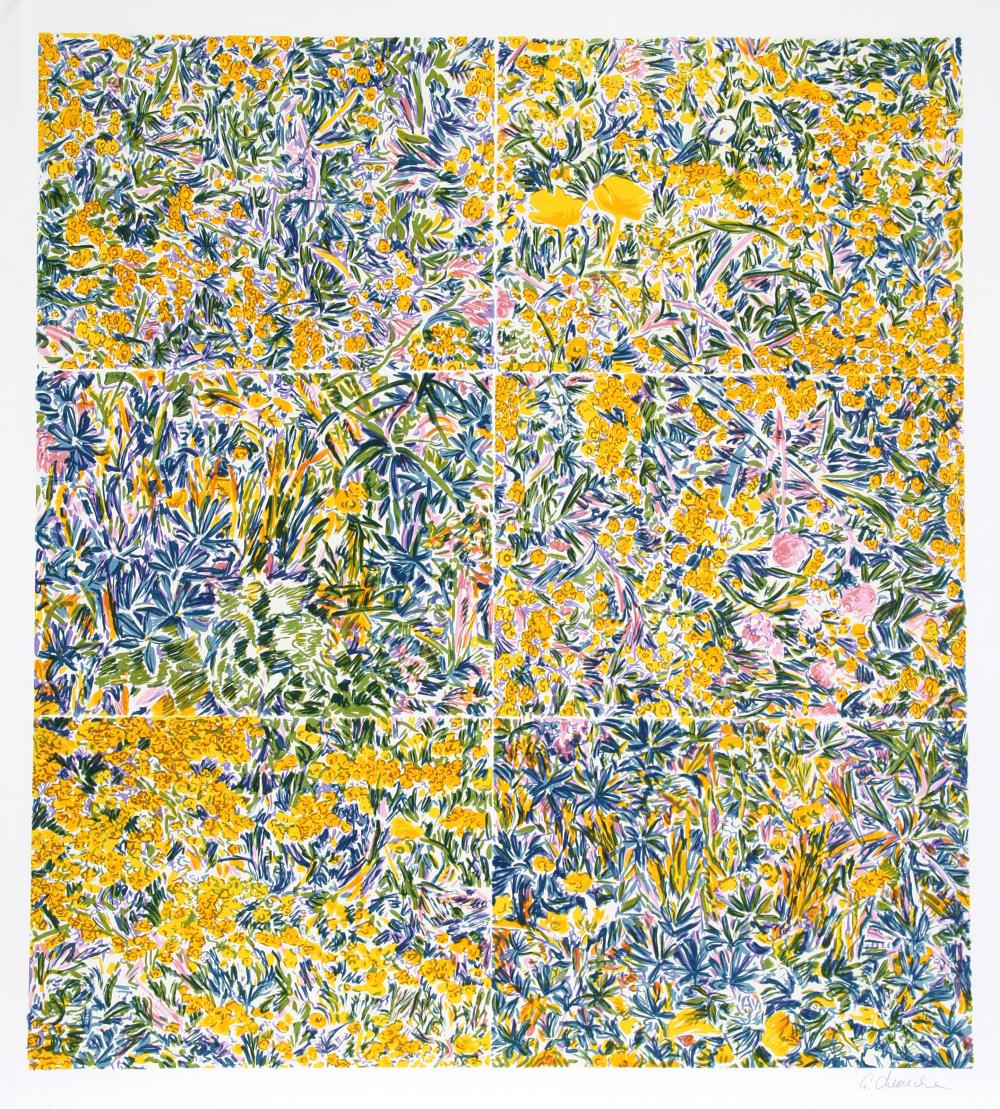 George Chemeche comparable auction result: george chemeche composed field ii screenprint