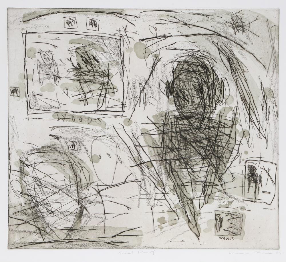 Louisa Chase comparable auction result: louisa chase woods etching