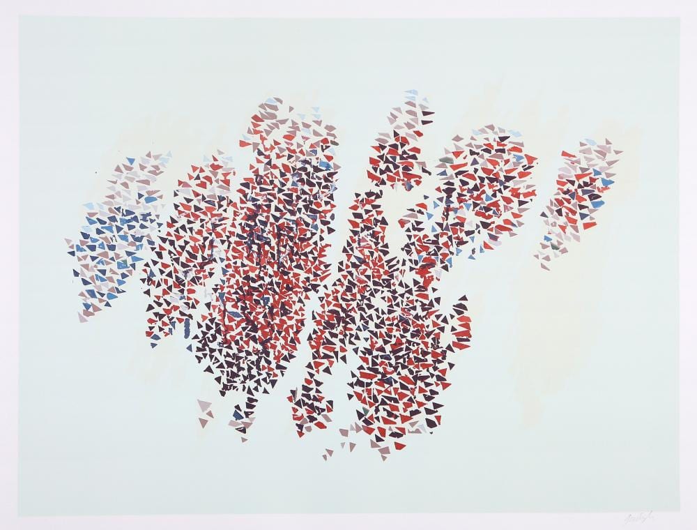 Robert Goodnough comparable auction result: robert goodnough autumn leaves always screenprint