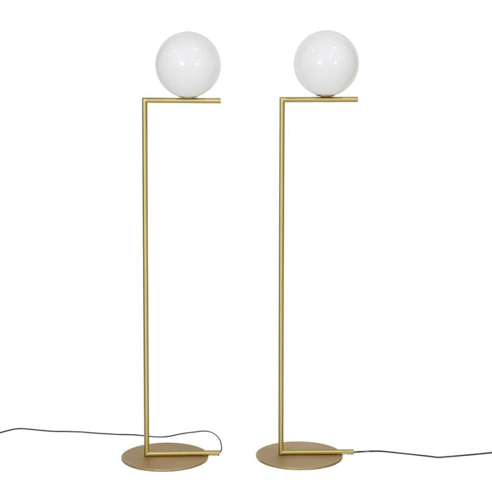 Michael Anastassiades comparable auction result: a pair of flos ic lights f1 floor lamps designed by michael anastassiades