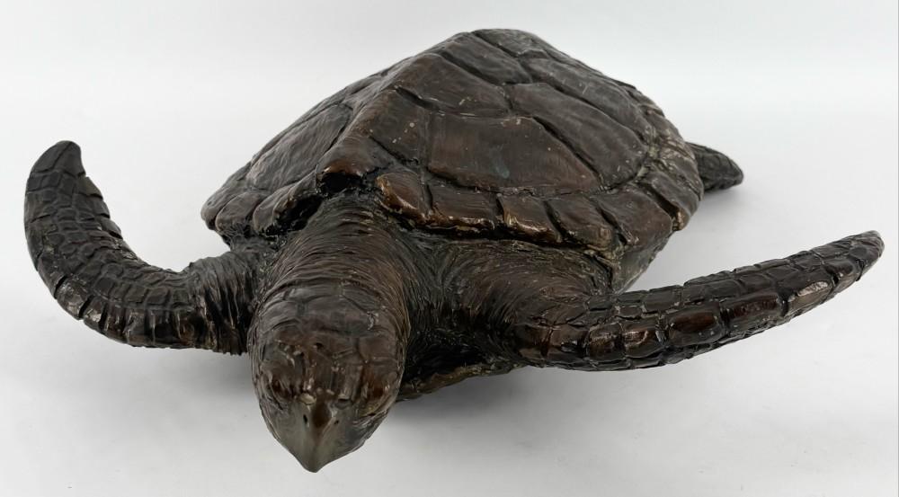 Carl Wagner comparable auction result: 1999 carl wagner ole logger limited edition turtle bronze sculpture