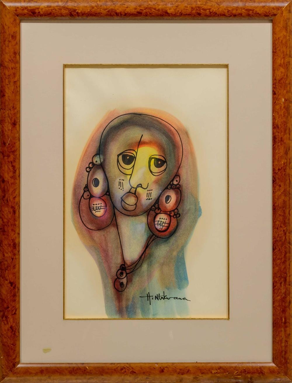 Hargreaves Ntukwana comparable auction result: hargreaves ntukwana sa 1938 1998 mixed media figure signed 49 x 31