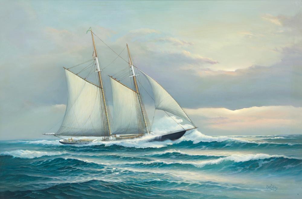 Earl Collins comparable auction result: earl collins oil painting the gertrude thiebault