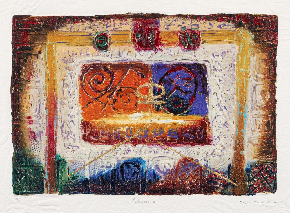 David Dodsworth comparable auction result: david dodsworth 1998 carborundum mixed media etching quadra ii
