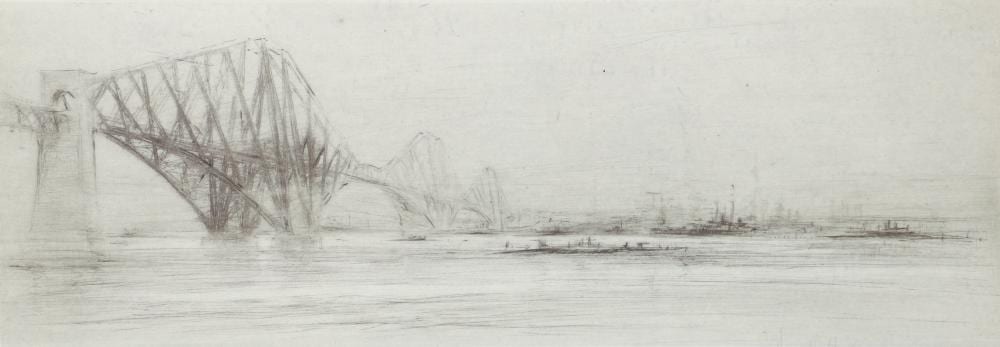 William Walcot comparable auction result: william walcot 1922 drypoint etching the forth