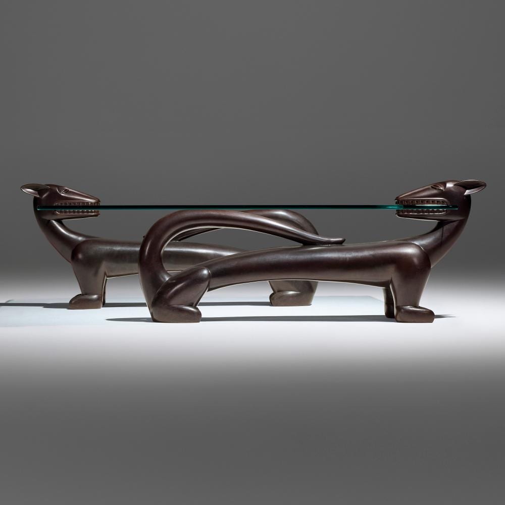 Judy Kensley McKie comparable auction result: judy kensley mckie panther coffee table