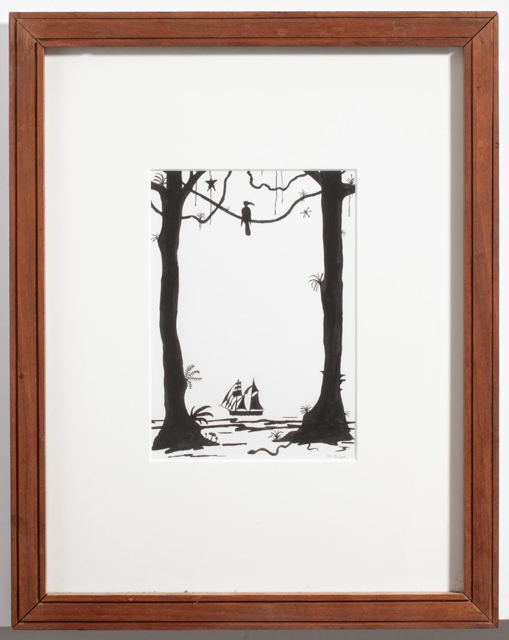 Mark Dion comparable auction result: mark dion the voyage of the beagle ink drawing
