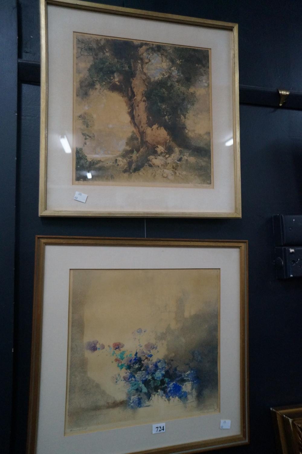 tom garrett 2 coloured etchings blue white and ncient signed in pencil 30 x 31 cm · Woodlands Auctions · 2026-02-18 Thomas Balfour Garrett comparable auction result: tom garrett 2 coloured etchings blue white and ncient signed in pencil 30 x 31 cm