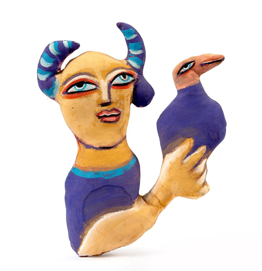 Mirka Mora comparable auction result: mirka mora 1928 2018 purple bird 1982