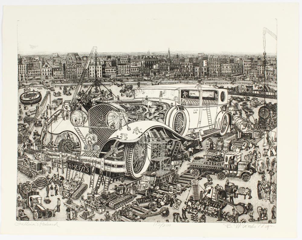 bruce mccombs american b 1943 gulliver s packard etching · Hoch LTD. · 2026-03-01 Bruce McCombs comparable auction result: bruce mccombs american b 1943 gulliver s packard etching