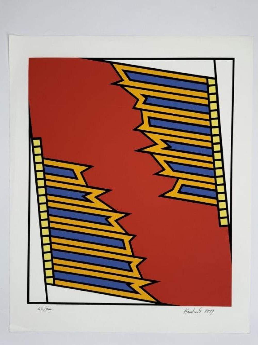 Nicholas Krushenick comparable auction result: nicholas krushenick 1929 1999 signed serigraph