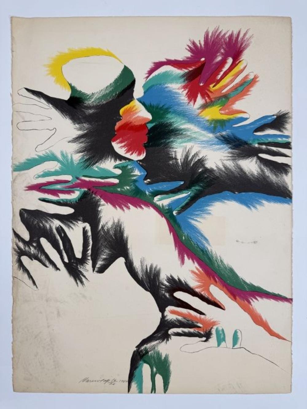 Marisol comparable auction result: marisol escobar 1930 2016 signed lithograph