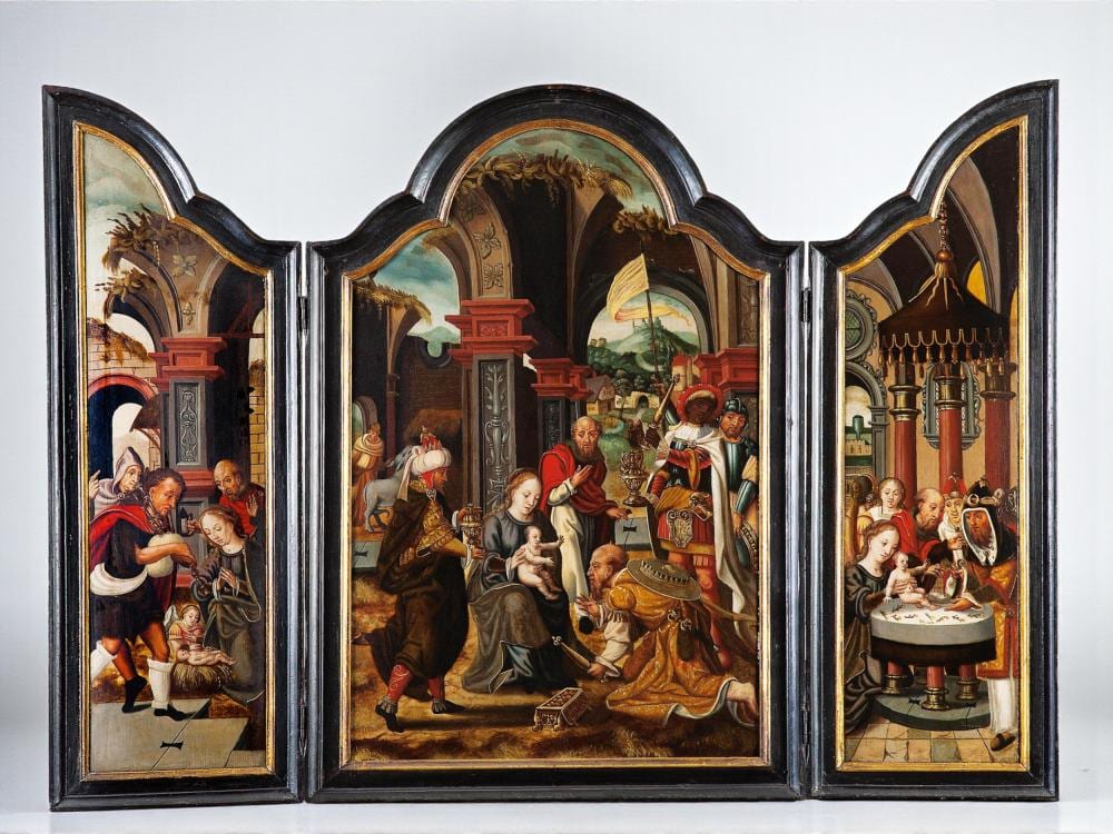 Pieter Coecke van Aelst comparable auction result: pieter coecke van aelst aalst 1502 brussels 1550 the adoration of the magi c 1540