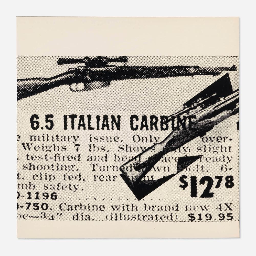 Andy Warhol, Flash - November 22, 1963 (Unique Trial Proof) sold by Rago Arts and Auction Center, lot 122 — auction record photograph