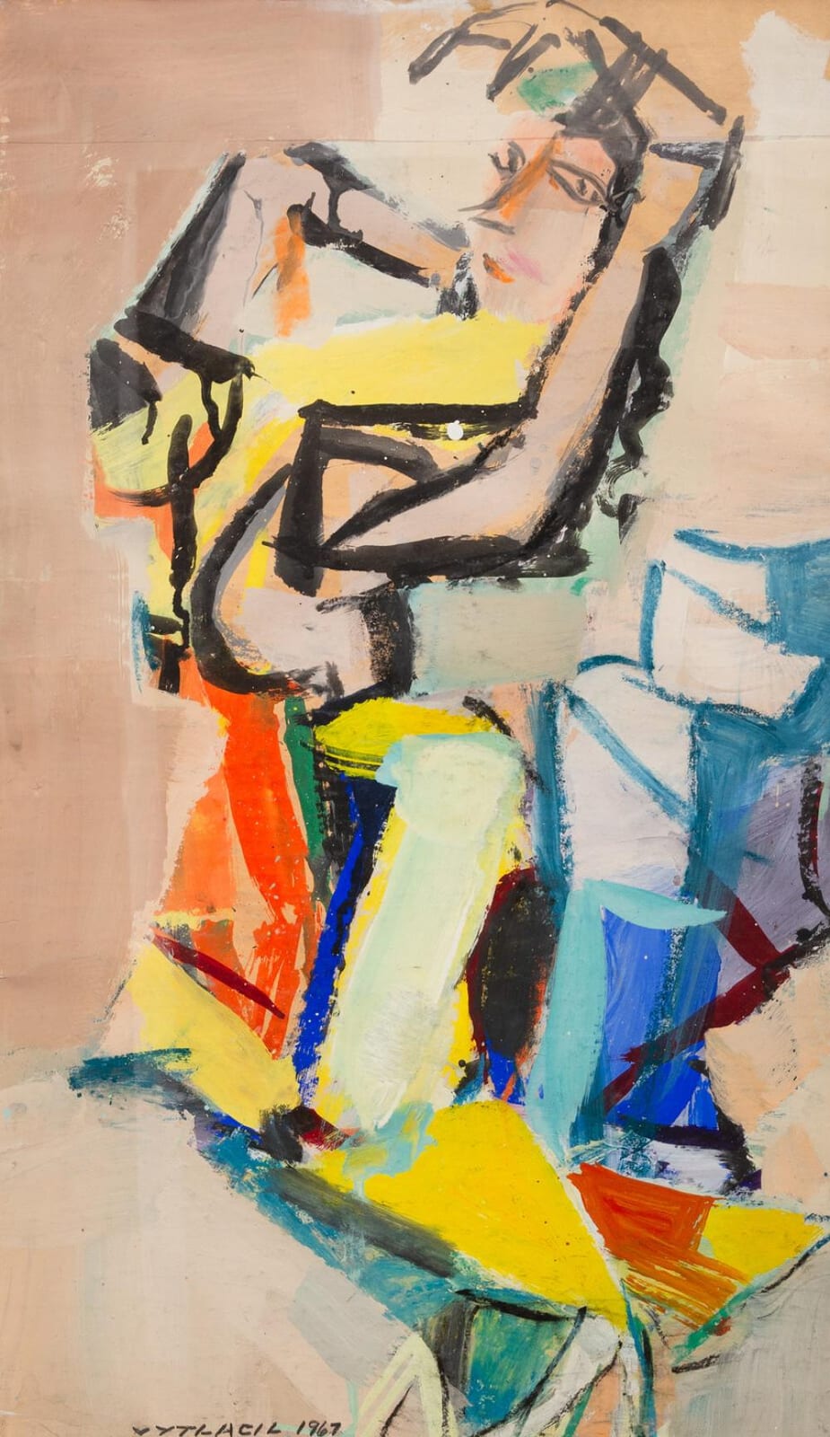 Vaclav Vytlacil comparable auction result: vaclav vytlacil american 1892 1984 spanish dancer 1967