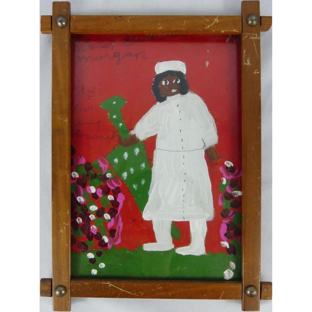 sister gertrude morgan self portrait painting · Antiques & Modern Auction Gallery · 2026-02-28 Gertrude Morgan comparable auction result: sister gertrude morgan self portrait painting