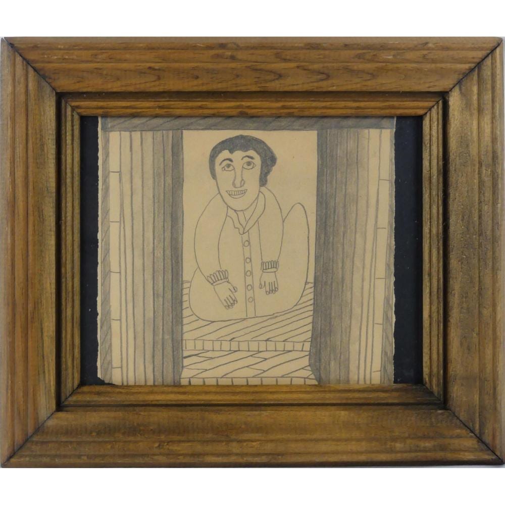 martin ramirez manner graphite drawing on paper · Antiques & Modern Auction Gallery · 2026-02-28 Martin Ramirez comparable auction result: martin ramirez manner graphite drawing on paper