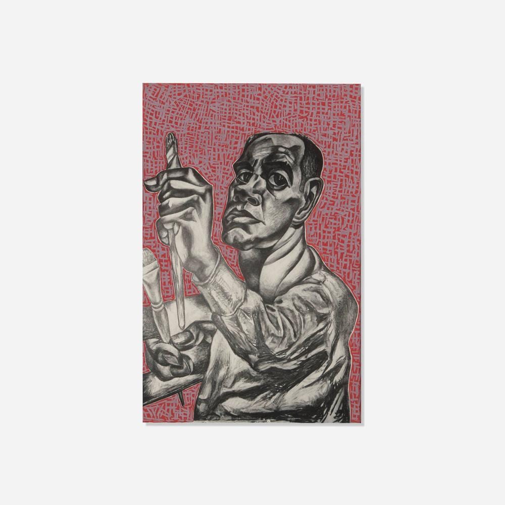 Rudolph Weisenborn comparable auction result: rudolph weisenborn self portrait